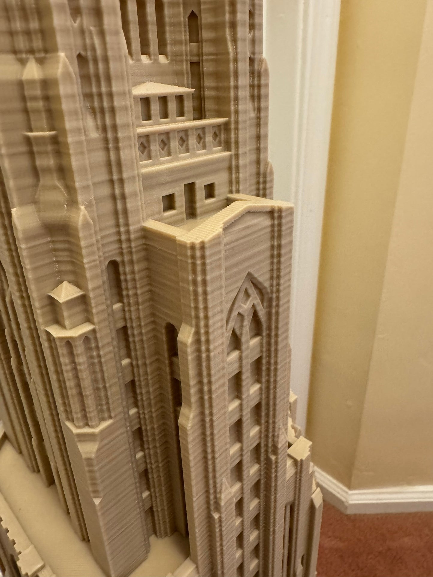 Extra Large Cathedral of Learning Model- 3D Printed