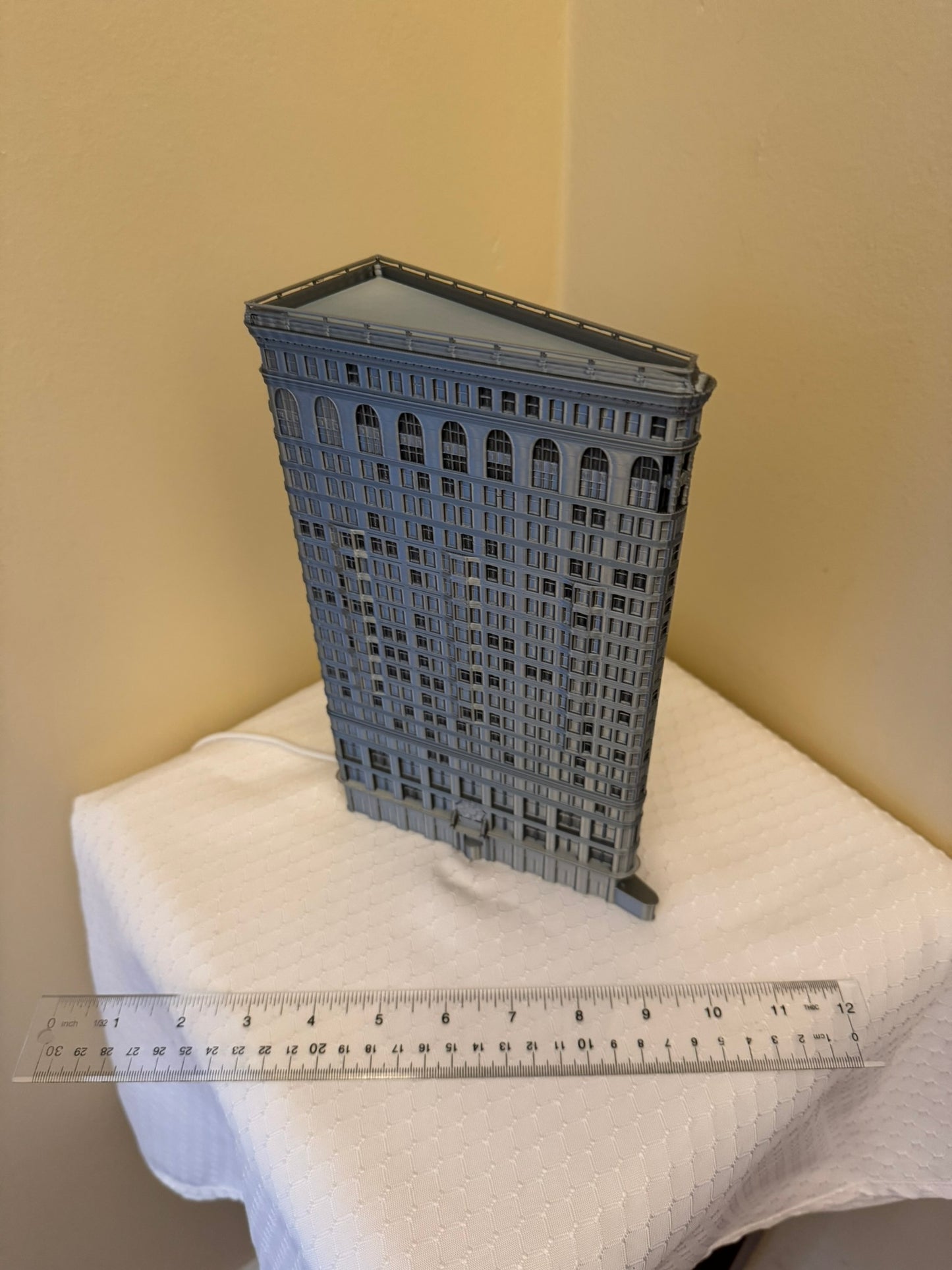Flatiron Building Light Up Model- 3D Printed