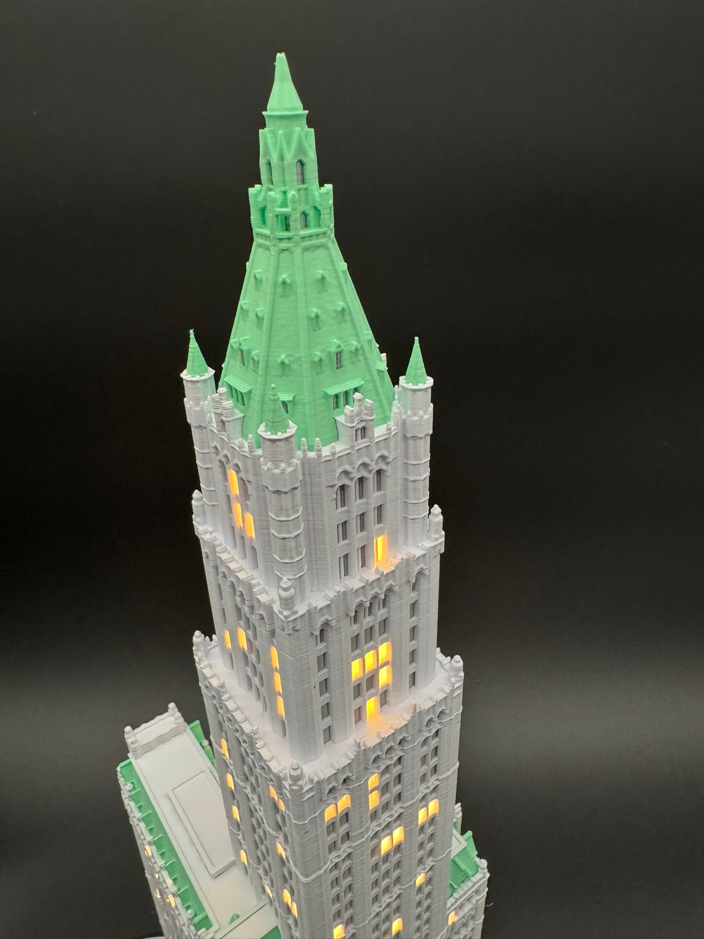 Woolworth Building Light Up Model- 3D Printed