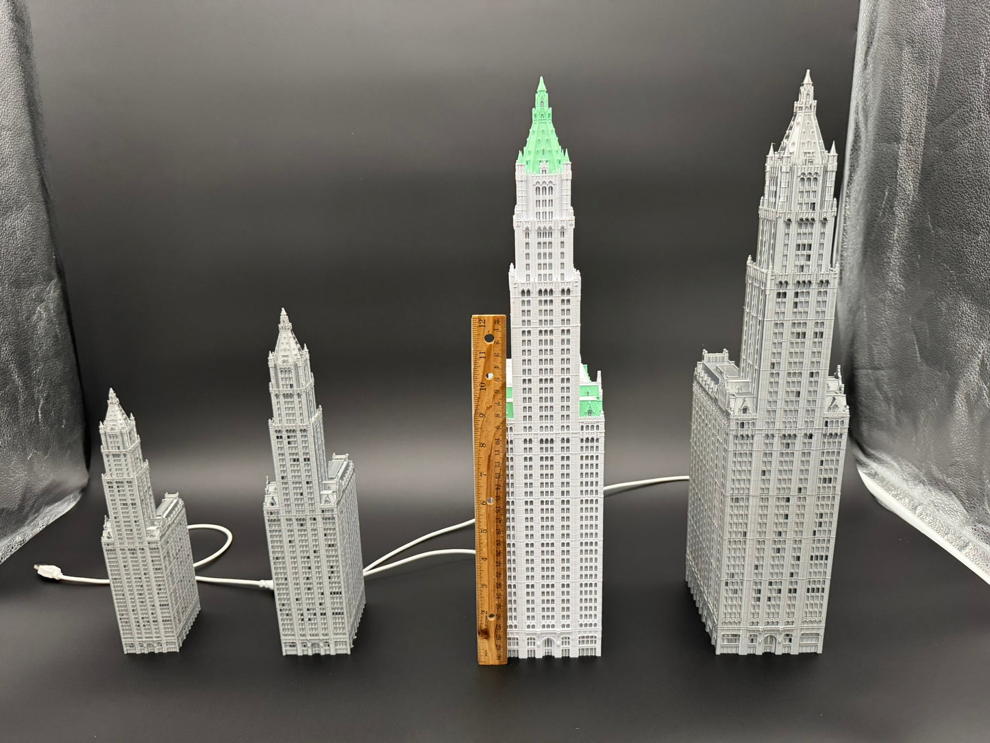Woolworth Building Light Up Model- 3D Printed