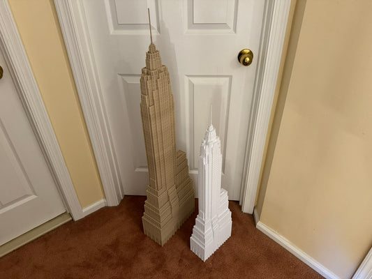 Extra Large American International Building Model- 3D Printed