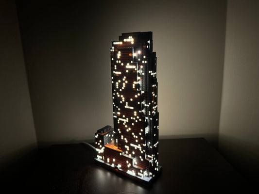 30 Rockefeller Plaza Small Light Up Model- 3D Printed