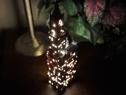 Woolworth Building Light Up Model- 3D Printed
