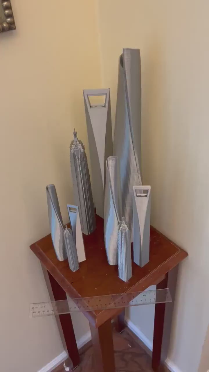 Shanghai Skyscraper Models- 3D Printed 3 Pack