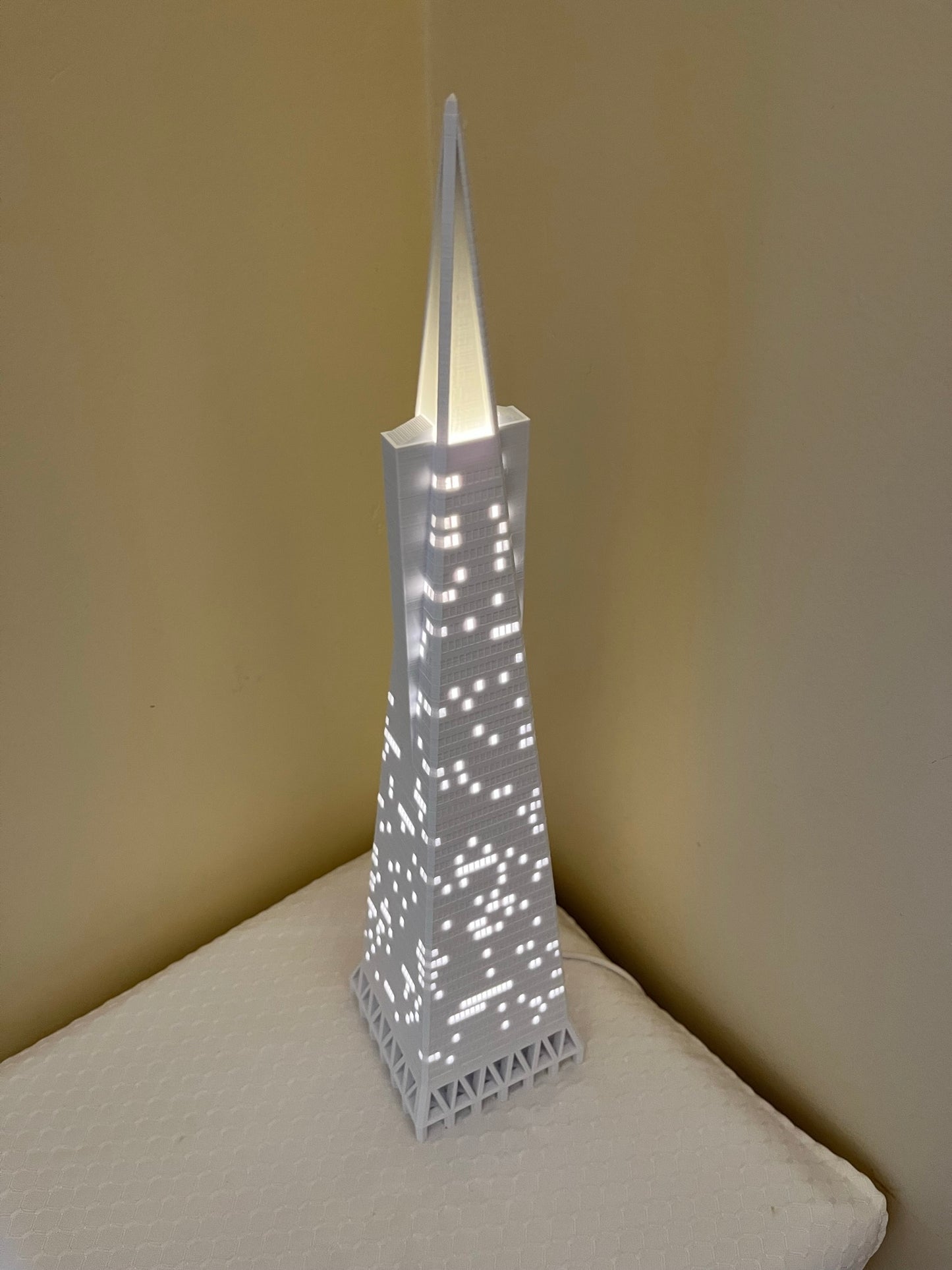 Transamerica Pyramid Light Up Model- 3D Printed