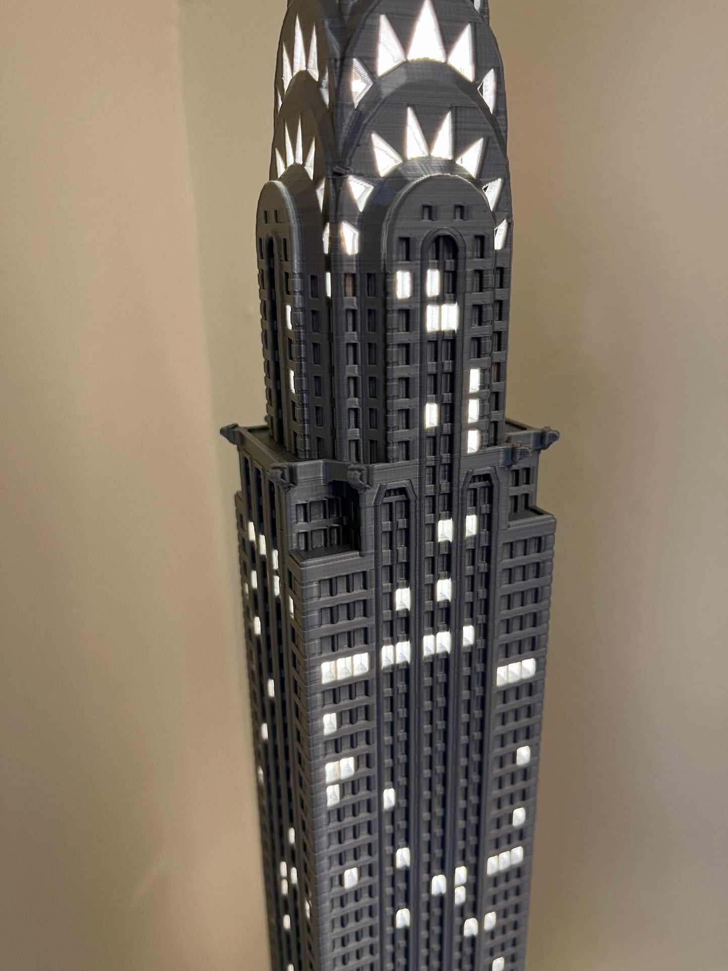 Chrysler Building Light Up Model- 3D Printed (First Edition)