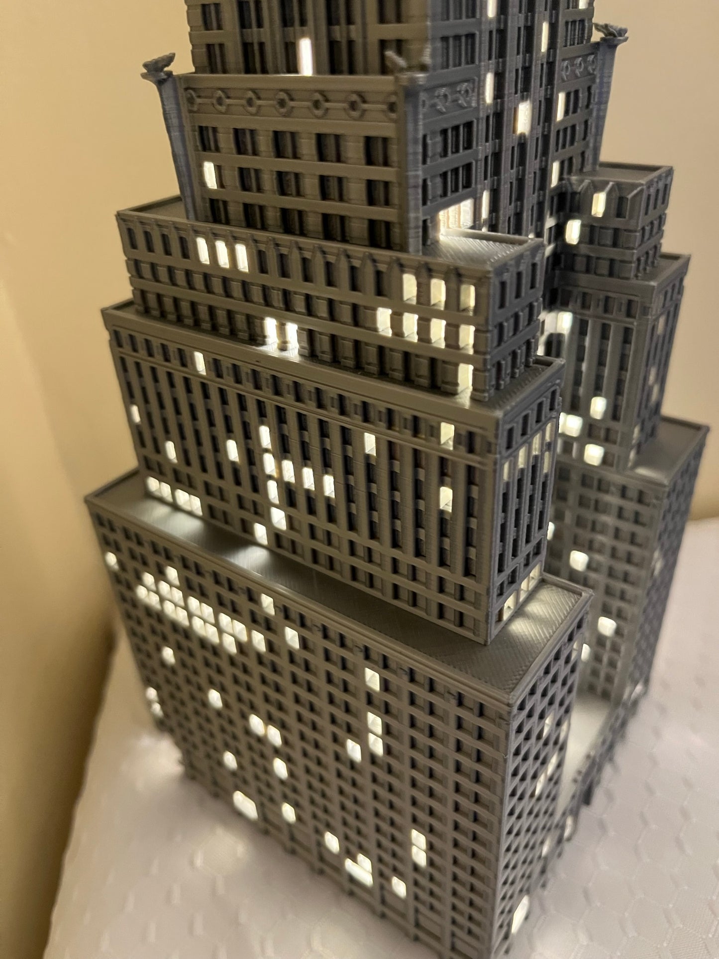 Chrysler Building Light Up Model- 3D Printed (First Edition)