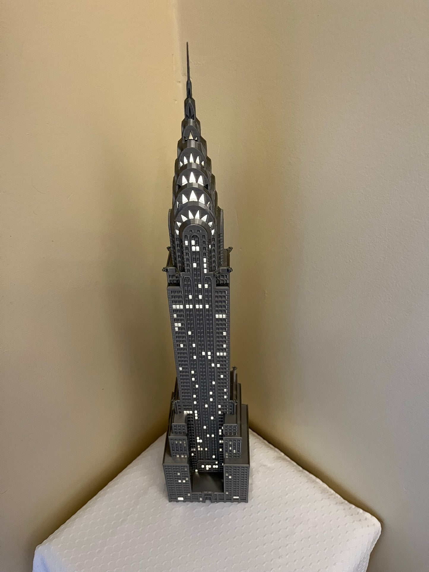 Chrysler Building Light Up Model- 3D Printed