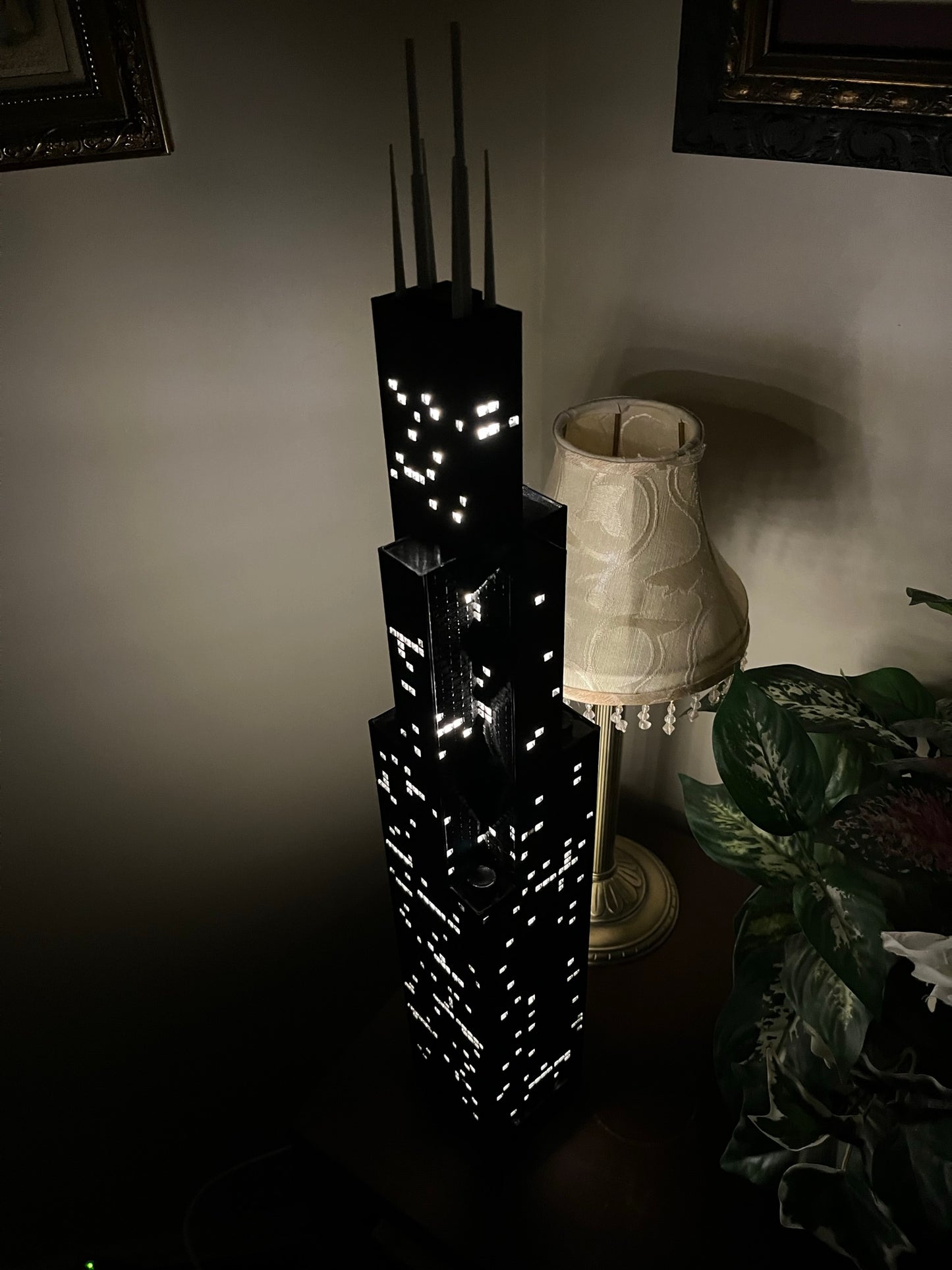 Sears Tower Light Up Model- 3D Printed (First Edition)