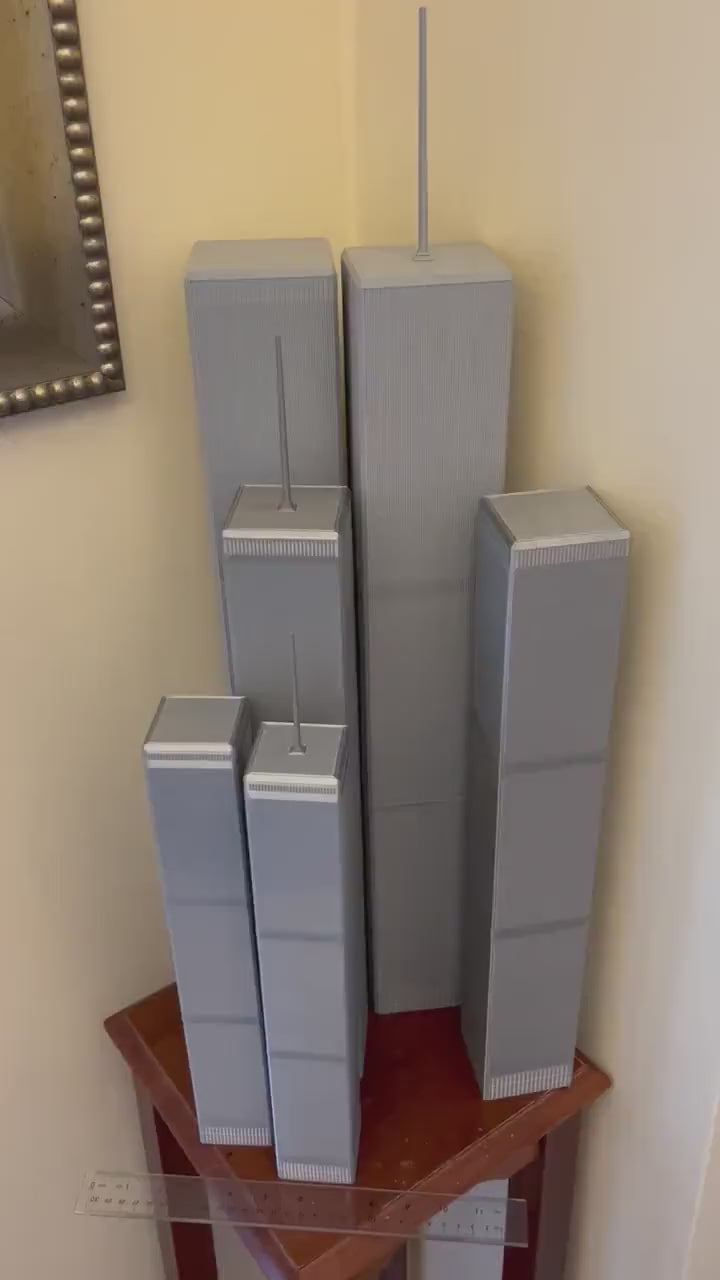 Twin Towers Model- 3D Printed