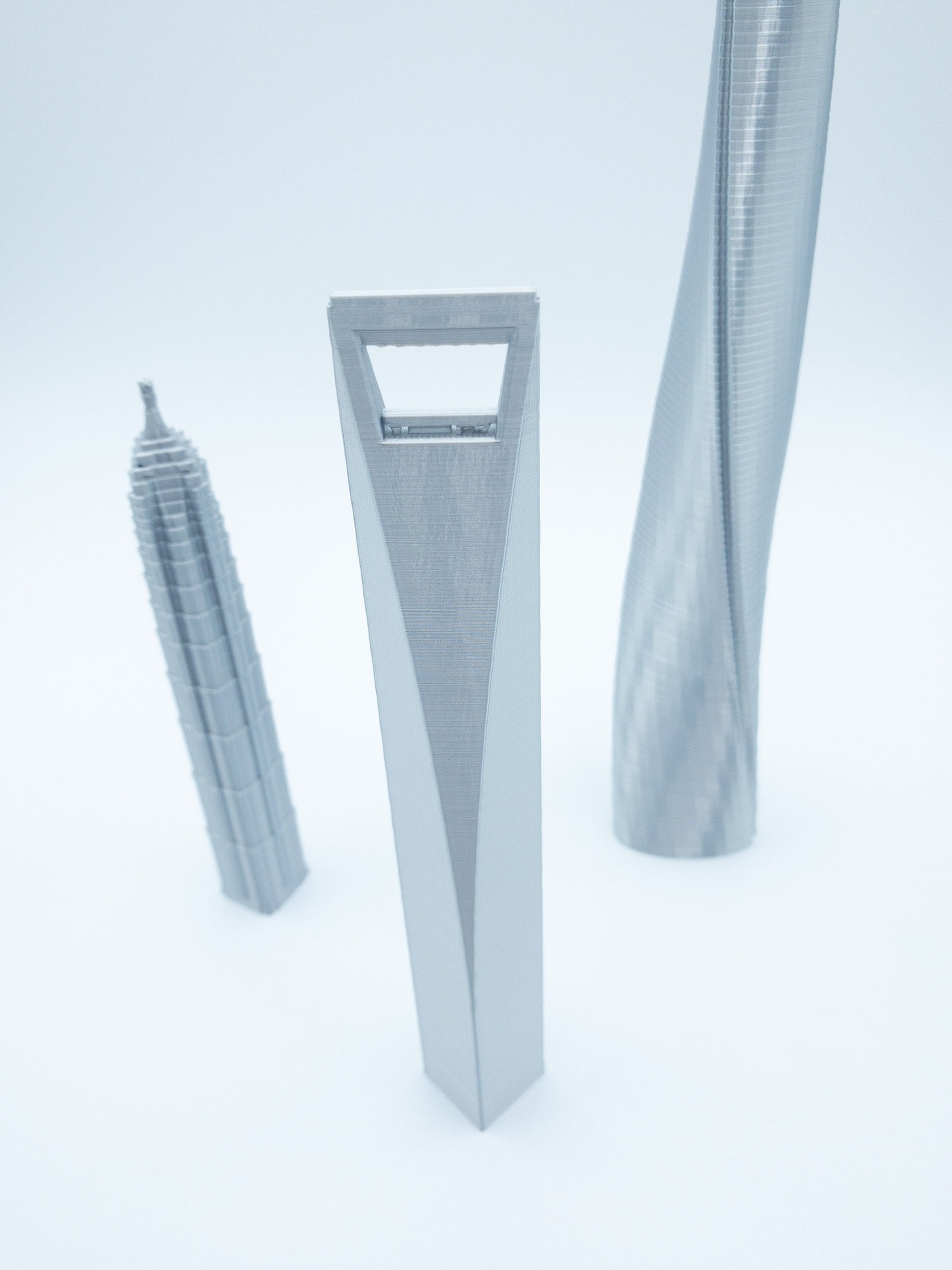 Shanghai Skyscraper Models- 3D Printed 3 Pack