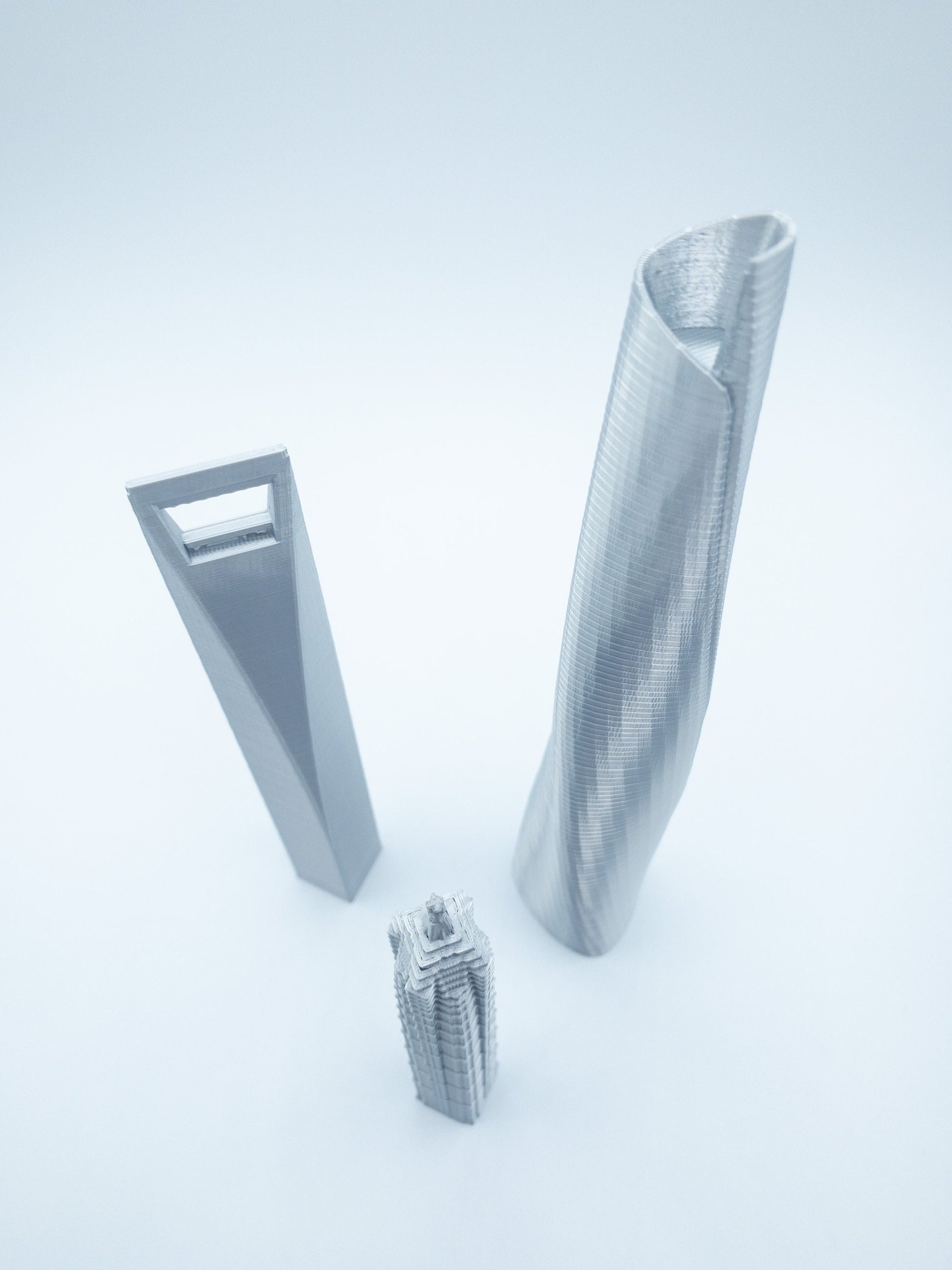 Shanghai Skyscraper Models- 3D Printed 3 Pack